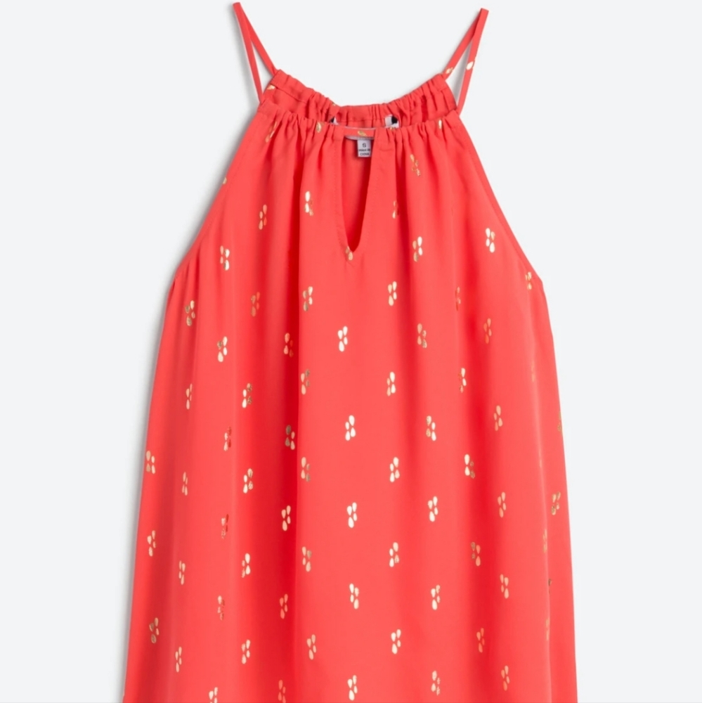NWT Coral Collective Concepts Krissa Keyhole Halter Blouse Size Small
